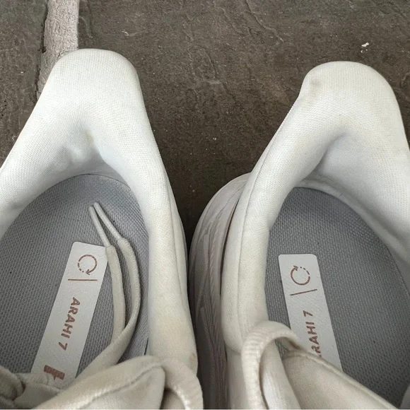 Hoka One One Women’s Arahi 7 White Rose Gold Size 7.5 - Picture 5 of 7